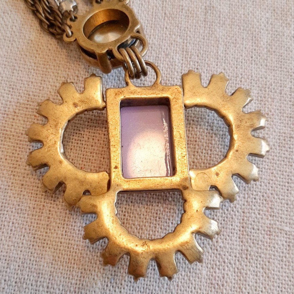 Loft Long Rhinestone Statement Necklace - image 8